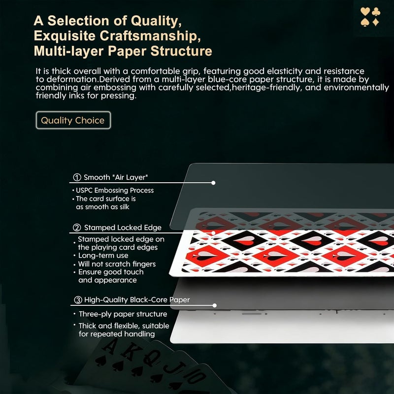 LYJXIAITY 2-Piece Elite Low Vision Playing Cards Set – Large Font, Easy-to-Read Playing Cards for Visually Impaired People - Image 4